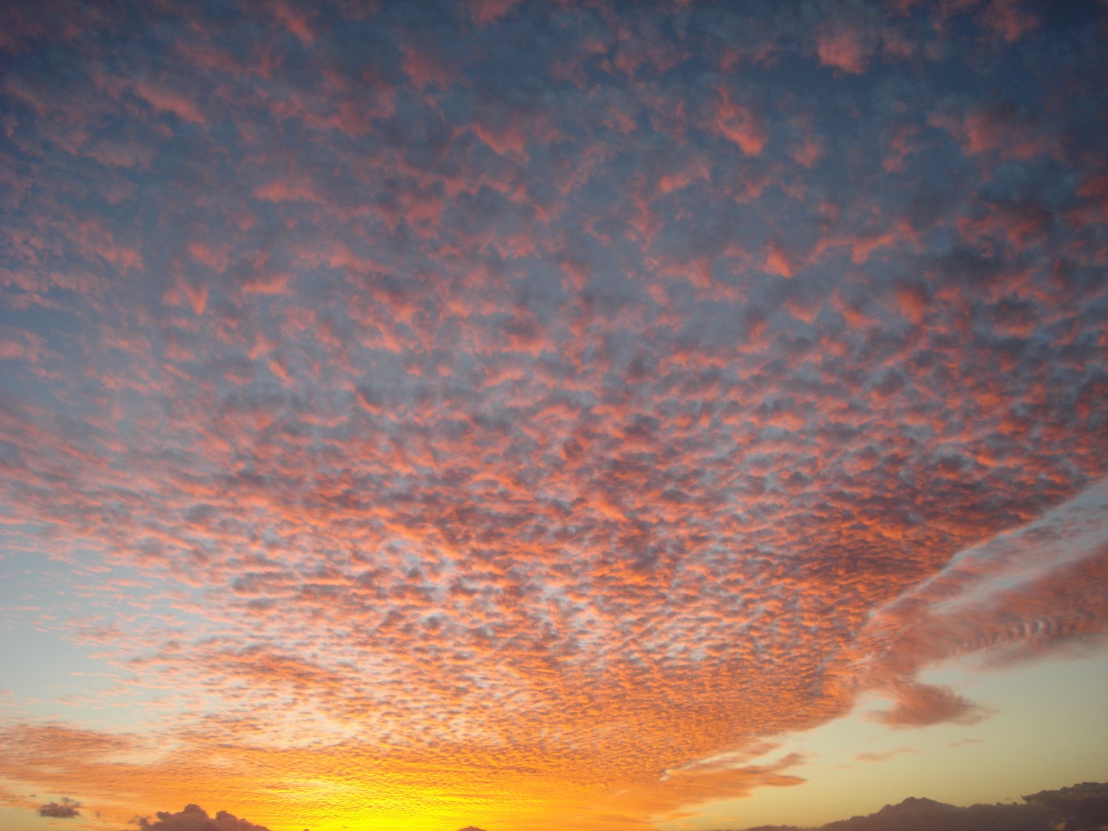 Un cocktail orangé depuis le bateau